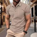 Andre Polo mit Knopfleiste - Polos - Khaki - Müller Mode