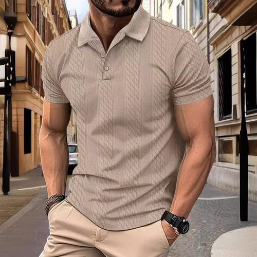 Andre Polo mit Knopfleiste - Polos - Khaki - Müller Mode
