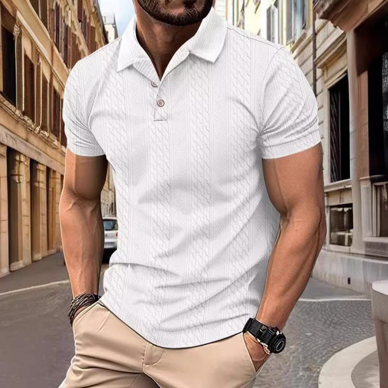 Andre Polo mit Knopfleiste - Polos - Weiß - Müller Mode