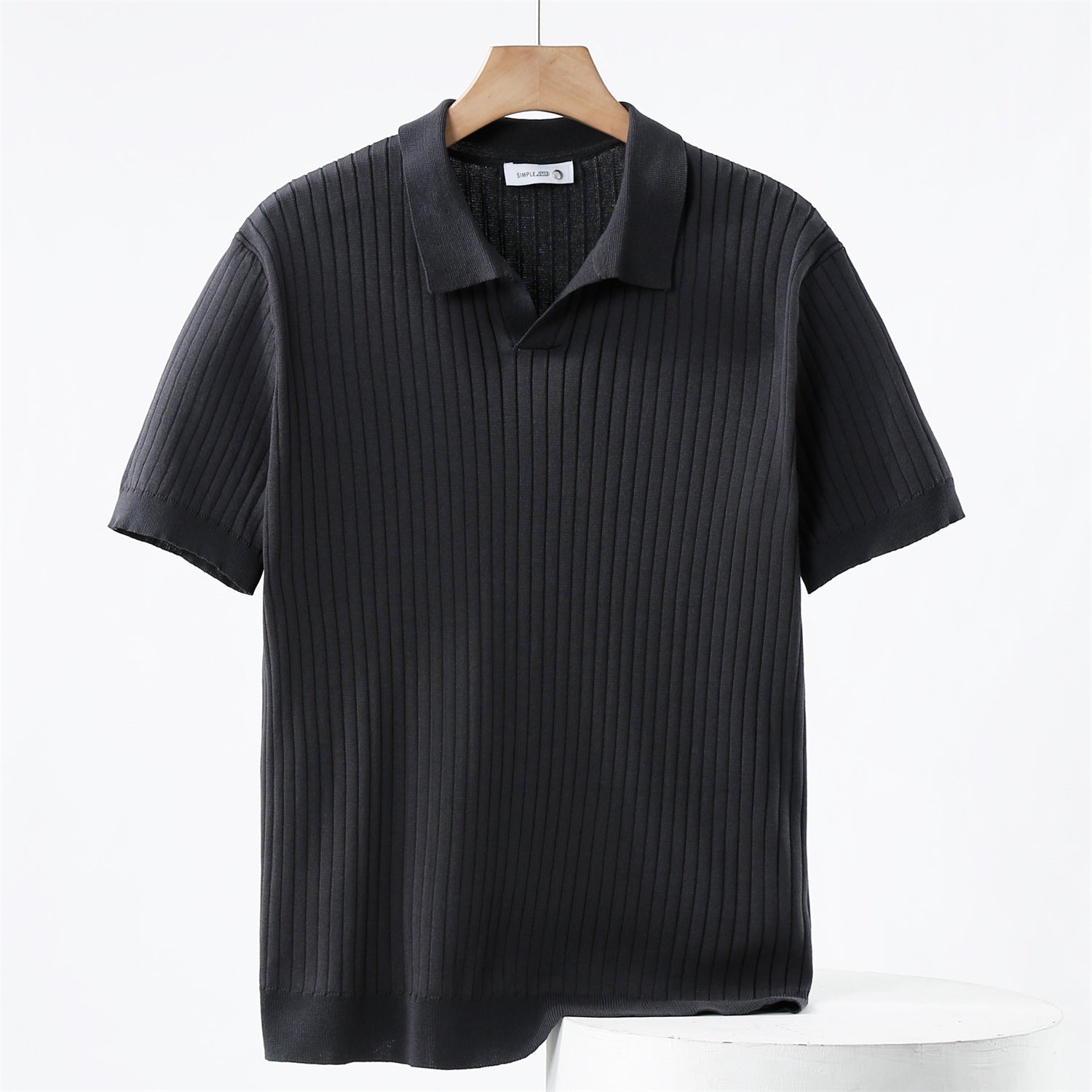 Andreas Strick - Polo mit Kragen - Polos - Dunkelgrau - Müller Mode
