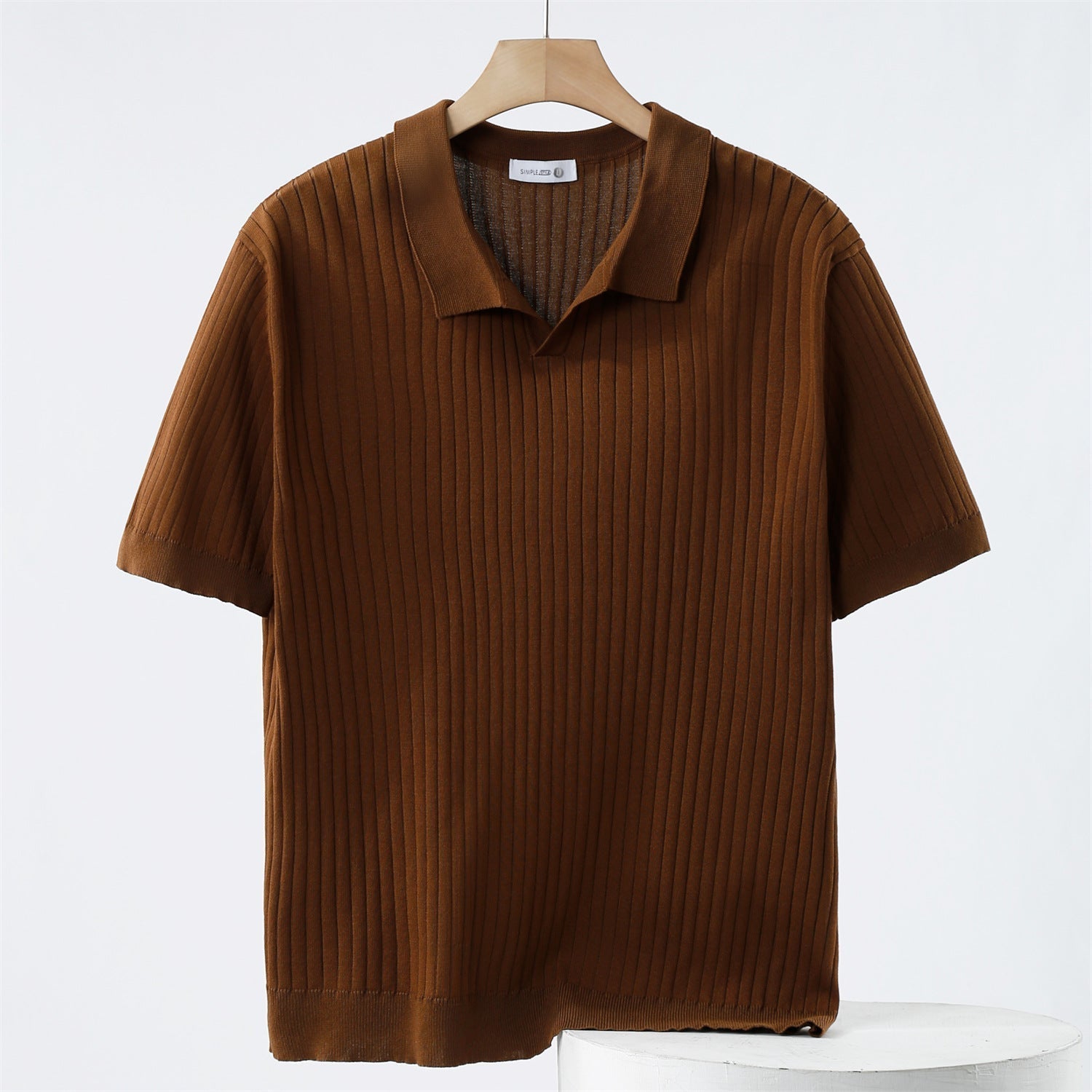 Andreas Strick - Polo mit Kragen - Polos - Kaffee - Müller Mode